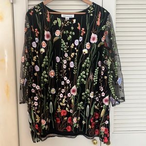 Caroline Rose Embroidered Blouse